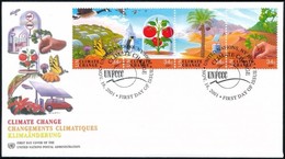 2001 Klímaváltozás Négyescsík Mi 884-887 FDC-n - Autres & Non Classés