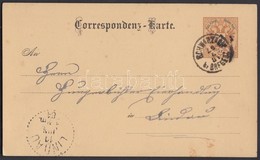 1884 Díjjegyes Levelez?lap / PS-card 'SCHWARZACH B. BREGENZ' - 'LINDAU' - Otros & Sin Clasificación