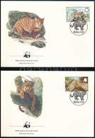 1983 WWF: Jaguár Sor Mi 719-722 4 Db FDC-n - Other & Unclassified