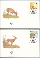 1988 WWF: Víziantilop Sor Mi 431-434 4 Db FDC-n - Autres & Non Classés