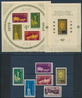 ** 1959 80 éves A Posta Szolgálat Sor Mi 1104-1109 + Blokk 5-6 - Autres & Non Classés