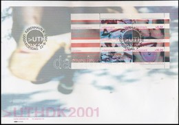 2001 Fiatalok Blokk Mi 16 FDC-n - Sonstige & Ohne Zuordnung