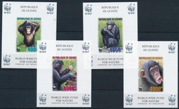 ** 2006 WWF: Csimpánz Vágott Blokksor Mi 925-928 B - Andere & Zonder Classificatie