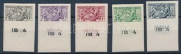 * 1951 Forgalmi ívszéli Vágott Sor Mi 443-447 - Other & Unclassified