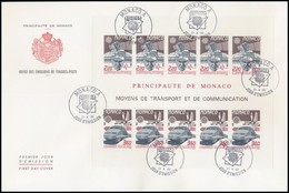 1988 Europa CEPT: Közlekedés és Kommunikáció Blokk Mi 39 FDC-n - Other & Unclassified