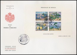 1990 A Négy évszak Blokk Mi 49 FDC-n - Sonstige & Ohne Zuordnung