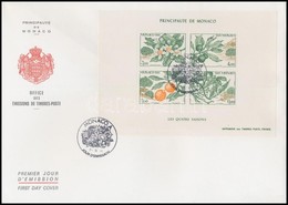 1991 A Négy évszak Blokk Mi 52 FDC-n - Other & Unclassified