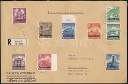 Luxemburg 1941  Ajánlott Levél Rajta Mi 33-41 - Other & Unclassified