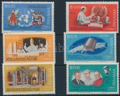 ** 1966 VI. Pál Pápa Látogatása. Az ENSZ-ben New Yorkban Sor Mi 862-867 A - Sonstige & Ohne Zuordnung