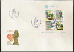 1981 Europa CEPT Blokk Mi 32 FDC-n - Altri & Non Classificati