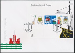 1998 Címerek Blokkpár Mi 141 FDC-n - Otros & Sin Clasificación