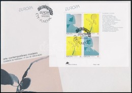 1993 Kortárs M?vészet Blokk Mi 13 FDC-n - Sonstige & Ohne Zuordnung