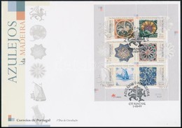 1999 Régi Festett Csempék Mi Blokk 19 FDC-n - Sonstige & Ohne Zuordnung