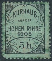 (*) 1906 Hohe Rinne V. 5h - Sonstige & Ohne Zuordnung