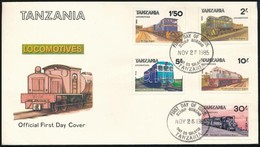 1985 Mozdonyok Sor FDC-n Mi 281-285 - Sonstige & Ohne Zuordnung