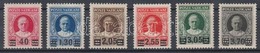 ** * 1934 Forgalmi Sor Felülnyomással Mi 39-44 (41, 43 Falcos / Hinged) - Sonstige & Ohne Zuordnung