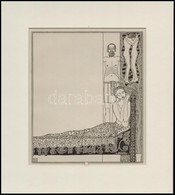 Kozma Lajos (1884-1948): Álmodás. Cinkográfia, Papír, Jelzett A Cinkográfián, Paszpartuban, 19,5×16,5 Cm - Other & Unclassified
