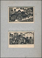 Molnár C. Pál (1894-1981): Róma. Fametszet, Papír, Utólag Jelzett, 9×13 Cm - Otros & Sin Clasificación