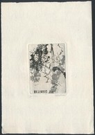 Gyarmati Lea (1938-): Ex Libris. Rézkarc, Papír, Jelzett, 7×5 Cm - Otros & Sin Clasificación