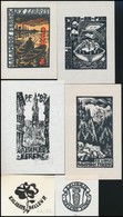 9 Db Különféle Technikájú Részben Jelzett Magyar Ex Libris / 9 Hungarian Ex Libris Bookplates. Different Techniques - Otros & Sin Clasificación