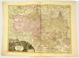 Lotter, Tobias Conrad: (1717-1777): Fels? Lausitz Hercegség Rézmetszet? Térképe. Marchionatus Lusatiae Superioris Bohemi - Stiche & Gravuren