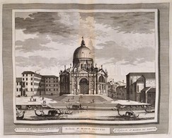 Cca 1715-1750 Domenico Lovisa (1690 K.-1750 K.): Velence: Ecclesia St. Mariae Salutis Rézmetszet, Papír, A Szerz? Il Gra - Prints & Engravings