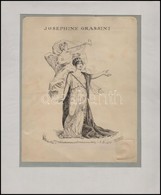 Josephina (Giuseppina) Grassini (1773-1850) Olasz Operaénekesn? Portréja. Litográfia, Papír, Paszartuban, Szárazbélyegz? - Estampes & Gravures