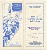 1983 Iskolai Takarékbélyeg Gy?jt?lap 5 Db Takarékbélyeggel / School Saving Booklet With 5 Stamps - Unclassified