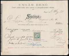 1896 Ungár Ben? Szegedi Pöcegödör Tisztító Számlája - Unclassified