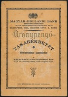 1937 A Magyar-Hollandi Bank Rt. Kitöltött Takarékbetéti Könyve - Unclassified