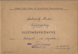 1941 Magyar Folyam és Tengerhajózási Részvénytársaság Hajóskapitány Illetménykönyve - Sin Clasificación