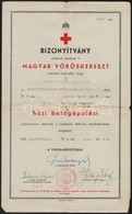 1942 Berettyóújfalu, Házi Betegápolási Bizonyítvány, Pecséttel, Aláírásokkal. - Unclassified