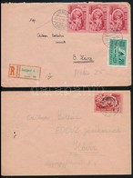 1950-1959 Leend? Felesége által Czibor Zoltán Labdarúgó Részére Címzett 2 Db Boríték, Postán Megküldve + Czibor Apósának - Zonder Classificatie