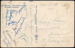 1949 Magyar Úszóválogatott Aláírása Képeslapon (Utassy Sándor, Kádas Géza, Svéda Gyula, Stb.) - Other & Unclassified