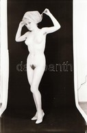 Cca 1969 Szolidan Erotikus Felvételek A ,,csinibaba' Korszakból, 4 Db Vintage Fotó + 5 Db Vintage Negatív, A Pozitív és  - Sonstige & Ohne Zuordnung