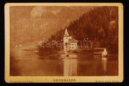 Cca 1890 Grundlsee - Ausztria 2 Db Fotó / Austria, Grundlsee 2 Photos 17x11 Cm - Otros & Sin Clasificación