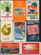 Cca 1960-1970 16 Db Különféle Reklámos Kártyanaptár (Lottó, Röltex, Stb.) - Pubblicitari