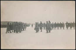 Cca 1917 IV, Károly A Fronton Magyar Csapatokat Inspekcióz. / WW: I. Military Photo 9x15 Cm - Sonstige & Ohne Zuordnung