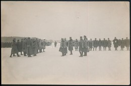 Cca 1917 IV, Károly A Fronton Magyar Csapatokat Inspekcióz. / WW: I. Military Photo 9x15 Cm - Altri & Non Classificati