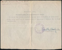 1944 Szolgálati Jegy Kisegít? Munkaszolgálatos Részére - Other & Unclassified