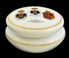 1915 Világháborús Emlék Porcelán Bonbonniere A Szövetséges Magyar, Osztrák, Német államok Címereivel  /World War I. Memo - Autres & Non Classés