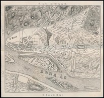 1862 Ó-Buda Térképe.Fametszet. 19x17 Cm - Autres & Non Classés