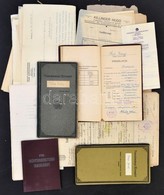 Cca 1920-1950 Vegyes Papírrégiség Tétel: Közte Okmányok, Számlák, Iskolai értesít?k - Sin Clasificación