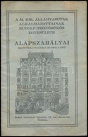 A M. Kir. Államvasutak Alkalmazottainak Rudolf-Trónörökös Egyesülete Alapszabályai (egyúttal Tagsági Igazolvány.) Bp., ( - Ohne Zuordnung