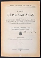 1936 Magyar Statisztikai Közlemények: Az 1930. évi Népszámlálás IV-V. Rész. IV. Rész: A Népesség Foglalkoztatása A F?bb  - Sin Clasificación