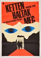 1966 Szilvásy Nándor (1927-2011): Ketten Haltak Meg, Film Plakát, Bp., Magyar Hirdet?, Offset Nyomda, Hajtás Nyommal, 81 - Other & Unclassified