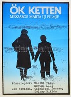 1977 Hont-Varsányi Ferenc (?-?): ?k Ketten, Filmplakát, Rendezte: Mészáros Márta, Hajtásnyommal, 79x57 Cm - Otros & Sin Clasificación