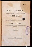 Hunfalvy János: A Magyar Birodalom Természeti Viszonyainak Leírása. I. Kötet. Pest, 1863, Emich Gusztáv, IV+336 P. Átköt - Sin Clasificación