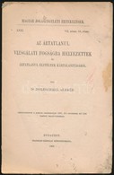 Dr. Doleschall Alfréd: Az ártatlanul Vizsgálati Fogságba Helyezettek és ártatlanul Elítéltek Kártalanításáról. Magyar Jo - Non Classificati