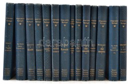 A Világirodalom Gyöngyei Sorozat 14 Kötete. Bp., 1880-1890 Franklin. Kunossy, Szilágyi és Tsa. Dombornyomott Egészvászon - Non Classés